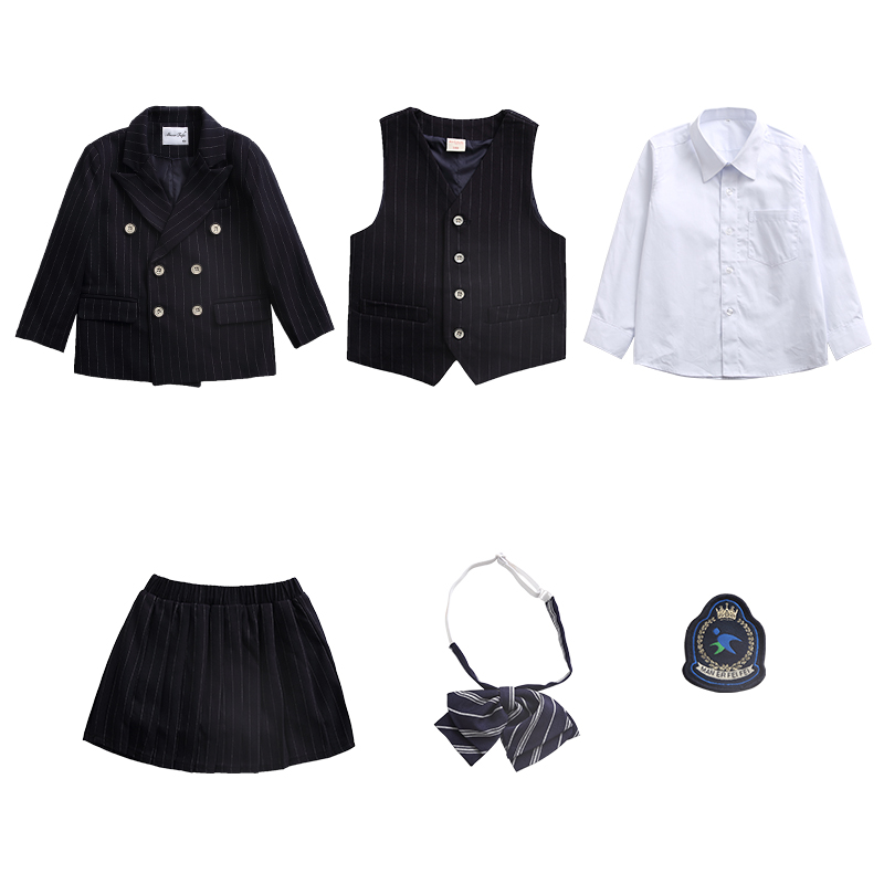 英伦学院风西装校服套装小学生春秋季新老师制服儿童班服幼儿园服