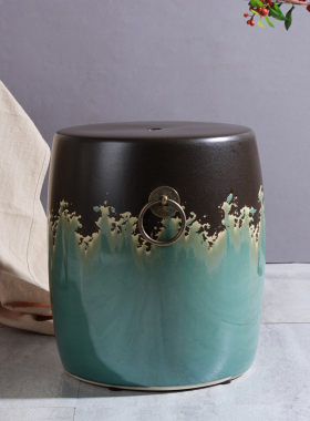 新中式手彩陶瓷墩子瓷凳鼓凳名族风瓷凳布场摆设瓷器家居酒店绣墩