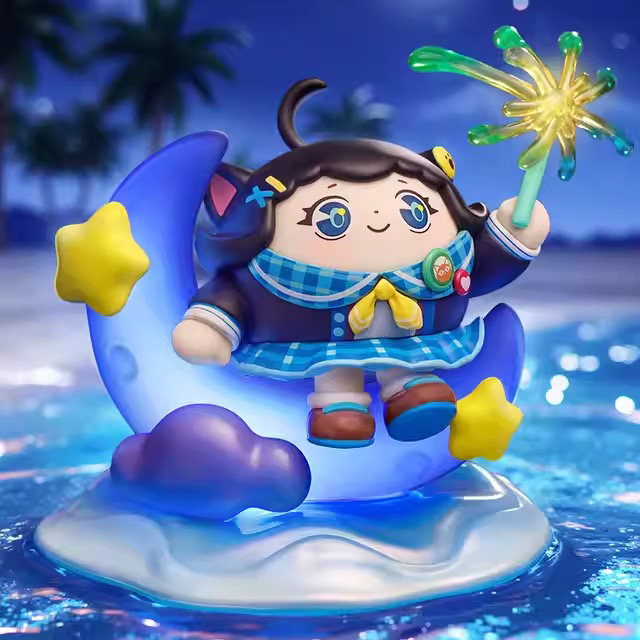 泡泡玛特正版蛋仔派对假日海岸线系列盲盒手办公仔潮玩具礼物摆件