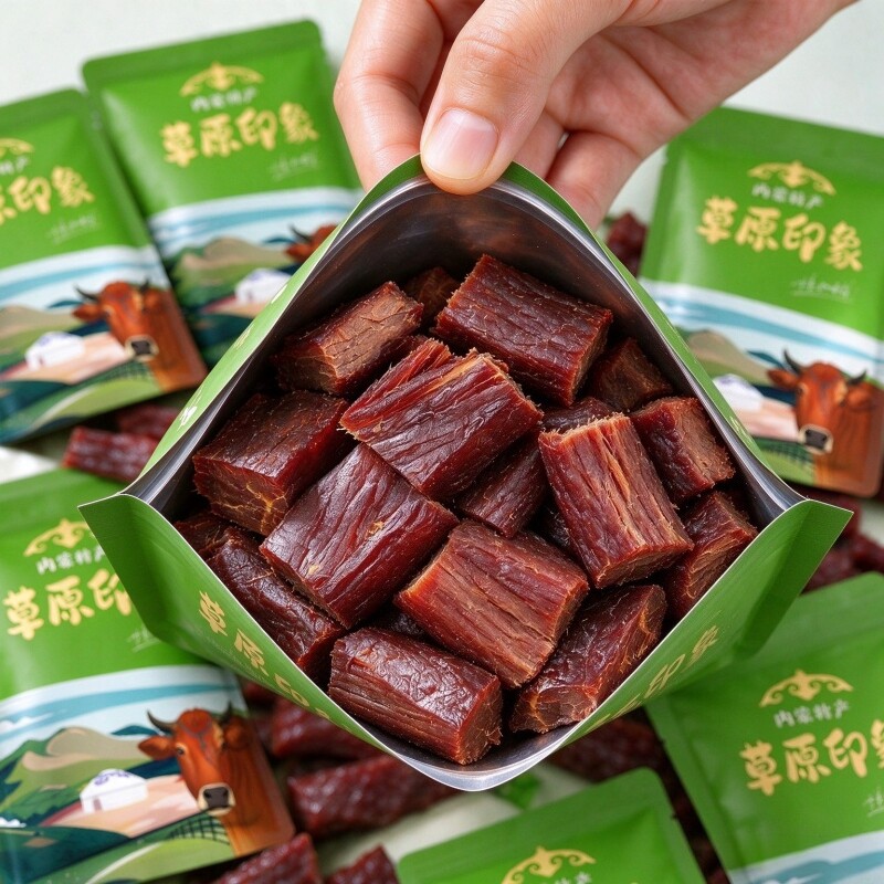 内蒙古风干拇指牛肉干手撕特产独立小包装熟食开袋即食小零食d2
