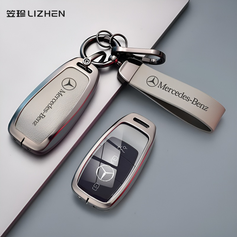 适用奔驰新E级钥匙套E300l/E260/C260l/男款壳GLC300L包汽车扣S级