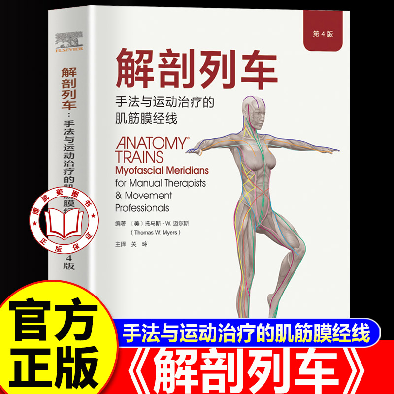 【认准正版】解剖列车 解剖列车第四版 人体解剖图谱 手法与运动治疗的肌筋膜经线