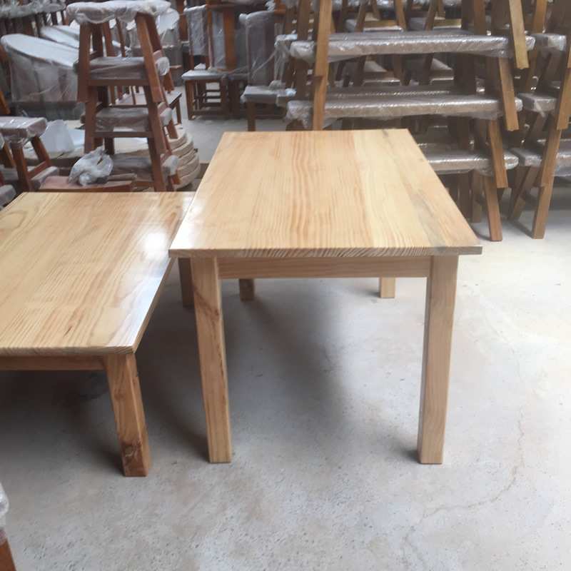 实木餐桌 松木桌子 原木餐桌椅组合家具 全实木餐厅桌椅 日式餐桌