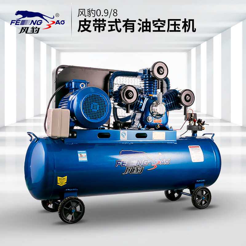 上海风豹空压机0.9工业级空气压缩器大型高压气泵大功率380v