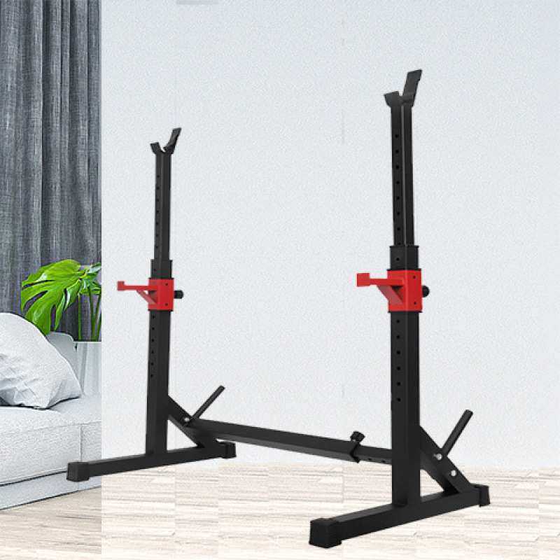 可调节连体举重床深蹲架举重架杠铃架可配套哑铃凳力量训练深蹲架