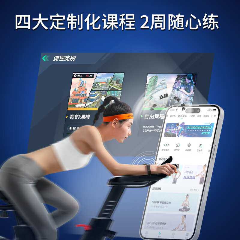 舒华动感单车家用电磁控调阻健身器材室内自行车脚踏车SH-B596