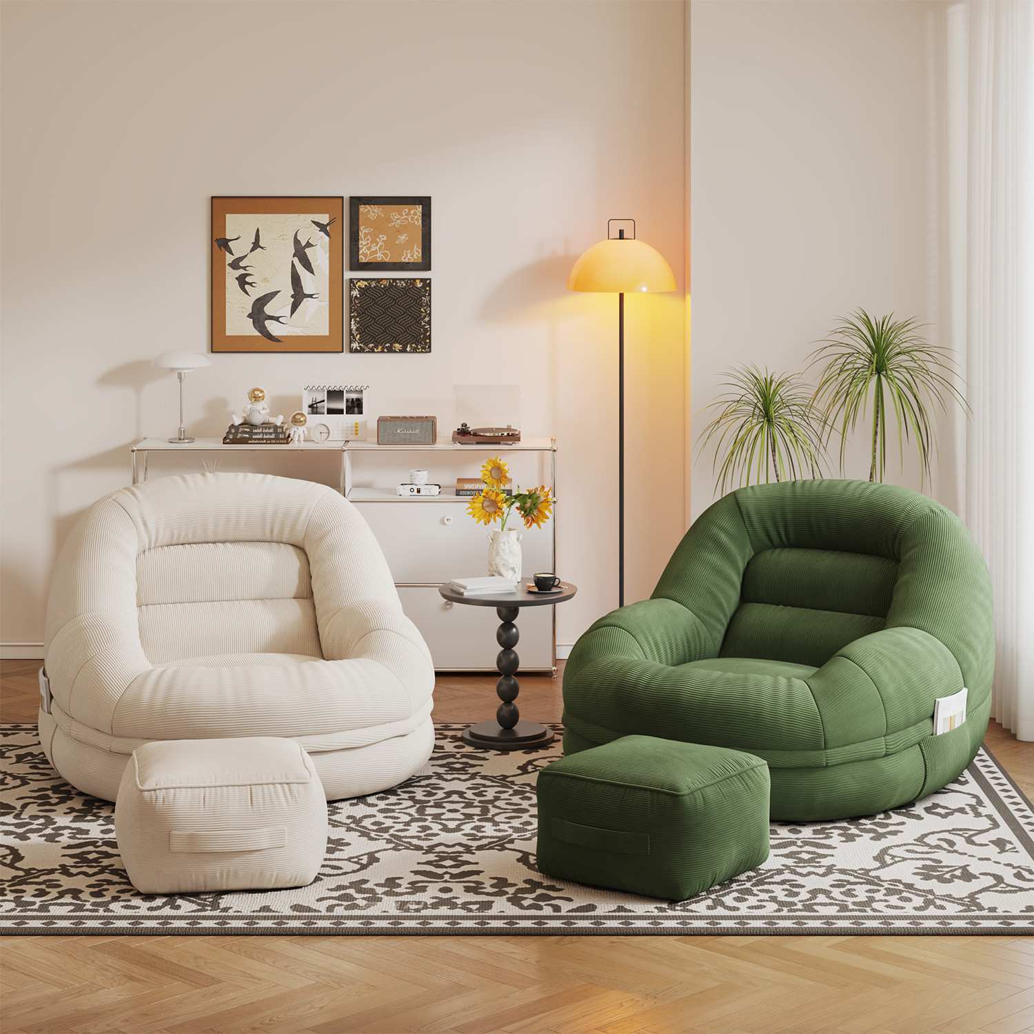 懒人沙发可躺可睡卧室小沙发阳台客厅看书休闲解压榻榻米窝窝椅