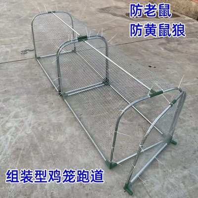 走地铁网鸡笼跑道养鸡隧道笼子农场户外溜达鸡笼子庭院农家用散养