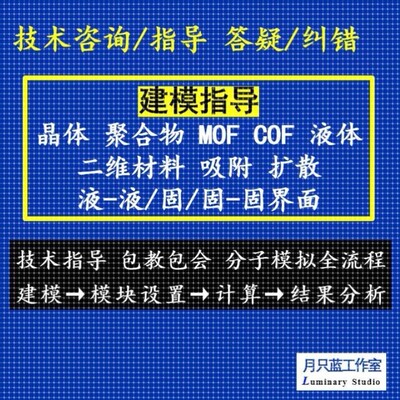 代做 分子动力学 materials studio MS 分子模拟  MD 分子动力学