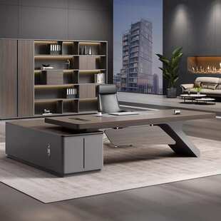 烤漆办公桌大班台总裁领导董事长办公室经理桌办公桌椅组合老板桌