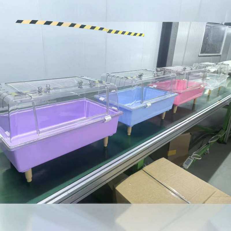 亚克力仓鼠笼金丝熊仓鼠笼60透明笼子透明笼子叠加塑料腿