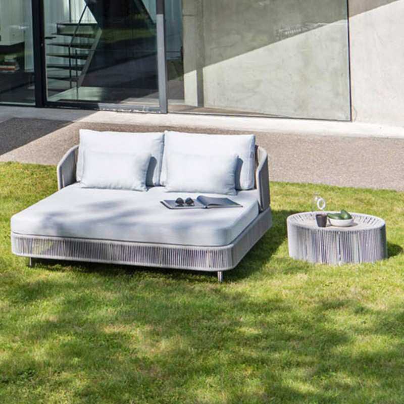 户外沙发躺床北欧花园庭院酒店露台别墅泳池民宿藤编沙发室外藤椅