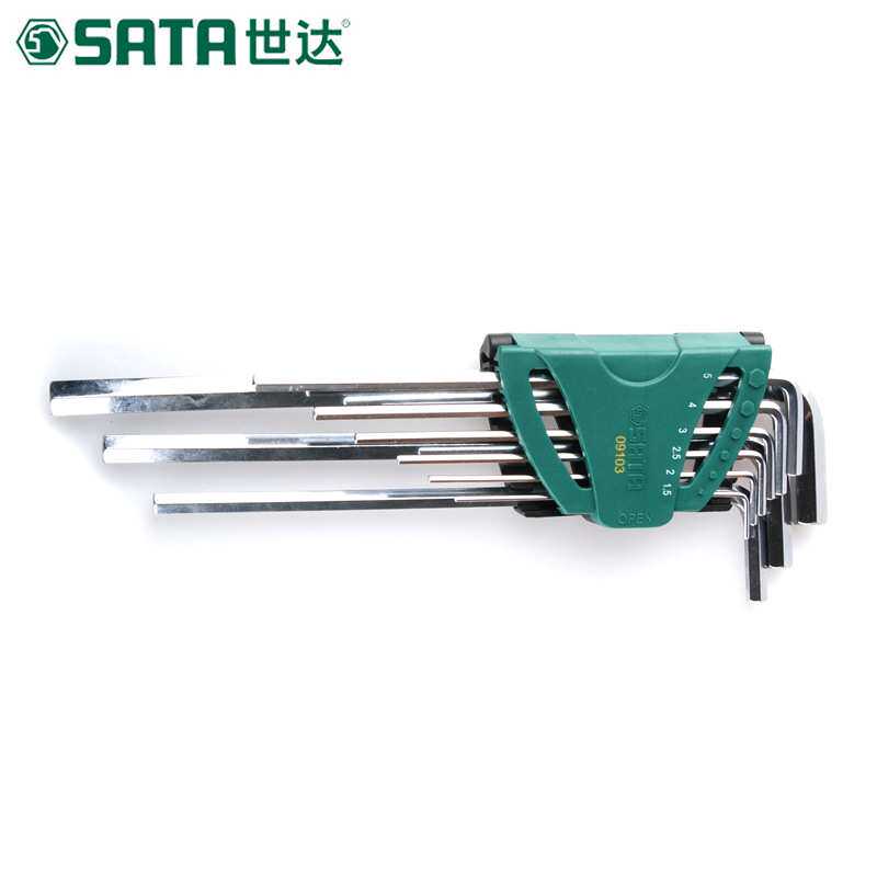 （SATA）世达9件套L型内6角扳手套装组套六棱扳手09103