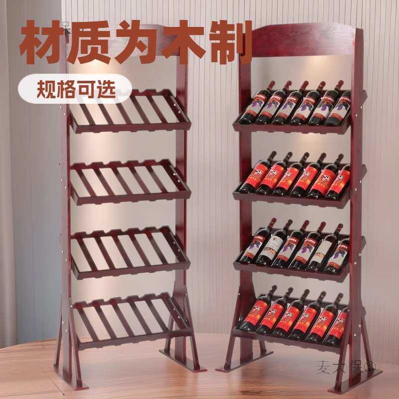 爆款促销木制红酒杯架红酒酒柜展示架倒挂酒杯架木质红酒架展示柜
