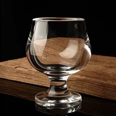 老师傅手工打造原矿原石水晶酒杯2支天然水晶玻璃酒杯单层95ml