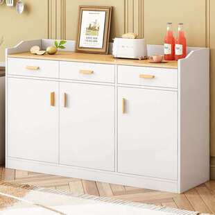 喂养台收纳柜实木色餐边柜茶水柜置物柜客厅意式酒柜橱柜储物柜子