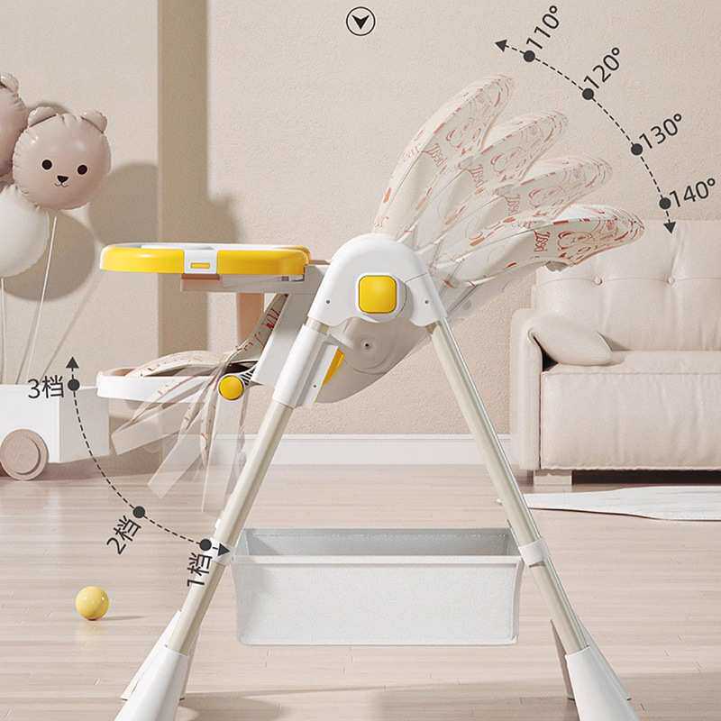 厂家现货儿童餐椅可折叠高低调节男女宝宝餐椅婴儿可躺可坐餐椅