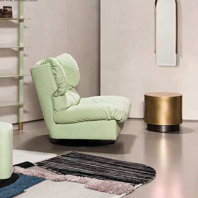 意式baxter米兰云朵Milano单人位沙发旋转羽绒单椅懒人沙发椅