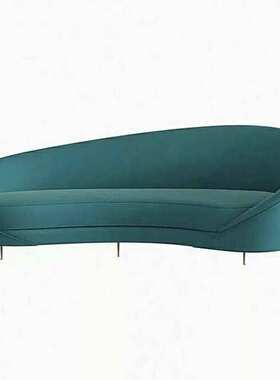 简约现代休息区酒店大厅接待沙发洽谈Creative curved shap sofa