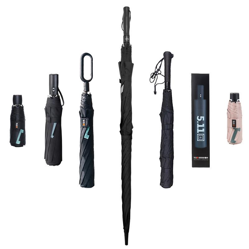 5ZV7511雨伞超大号双层长柄伞晴雨两用男女折叠暴风雨广告印l