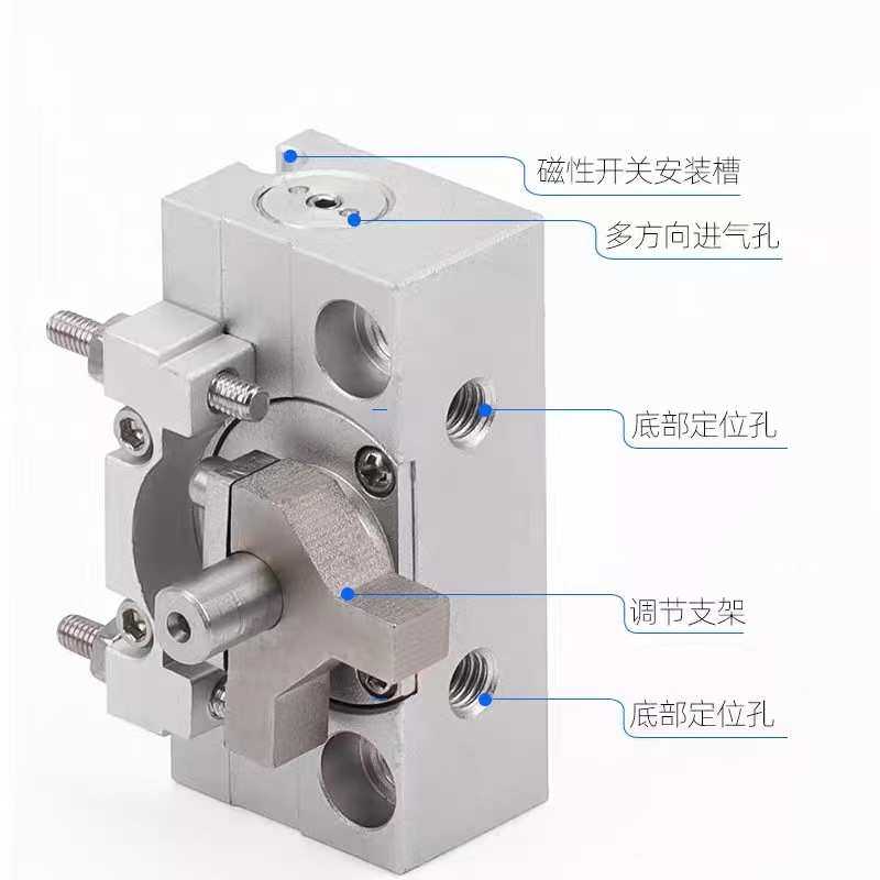 SMC微型气动旋转摆台气缸CRJB-05/1-90-180E CRJU-05/1-90-180E