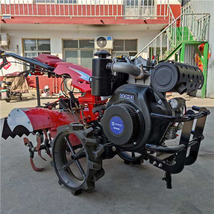 手扶式后旋微耕机 自走式果园开沟培土机四驱旋耕机