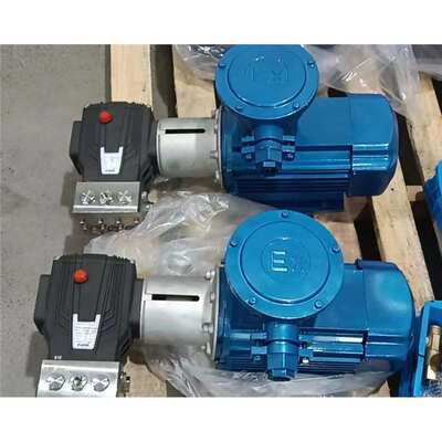 JPBF防爆电机泵组2205双相钢不锈钢材质高压泵三缸陶瓷高压柱塞泵