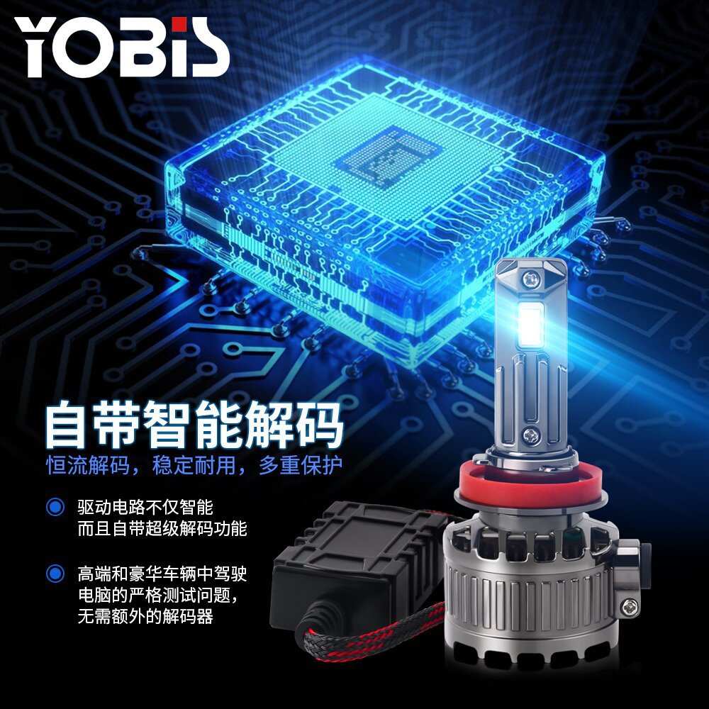 优彼斯跨境新品汽车led大灯汽车灯Q15 3570大功率150W前照灯