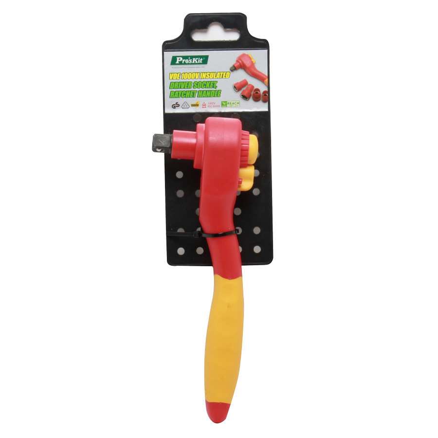 宝工 HW-V710 VDE 1000V棘轮板手 1/2"*2双色手柄棘轮扳手