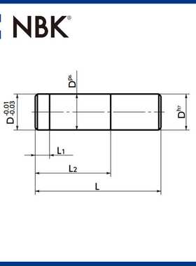 NBK PJP钢制平行定位销台阶型定位销 硬度58HRC以上 机械厂家直供