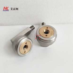 M20 转换头90°角活接压力表校准台轴向快速接头 1.5铜合金快接式