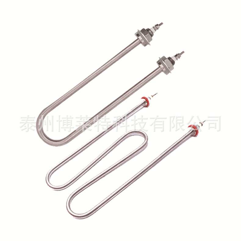 U型/W型加热管不锈钢蒸饭箱柜机车投入式双U型电热管发热棒管紫铜