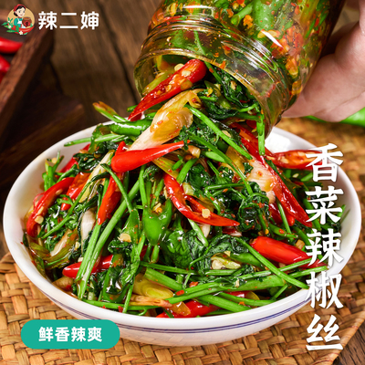 辣二婶香菜辣椒酱菜咸菜下饭菜