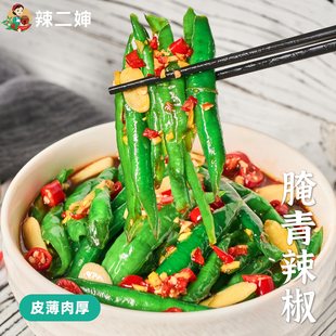 辣二婶江西特产腌辣椒农家手工自制辣椒酱下饭菜青辣椒腌制酱咸菜