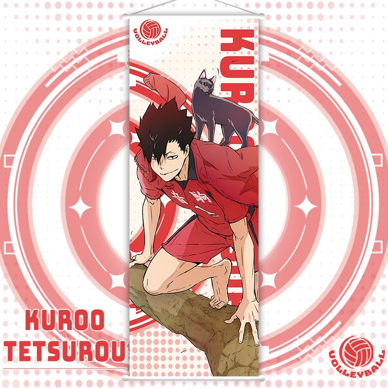 排球少年挂画海报日向翔阳孤爪研磨月岛萤及川彻宫侑卷轴动漫周边