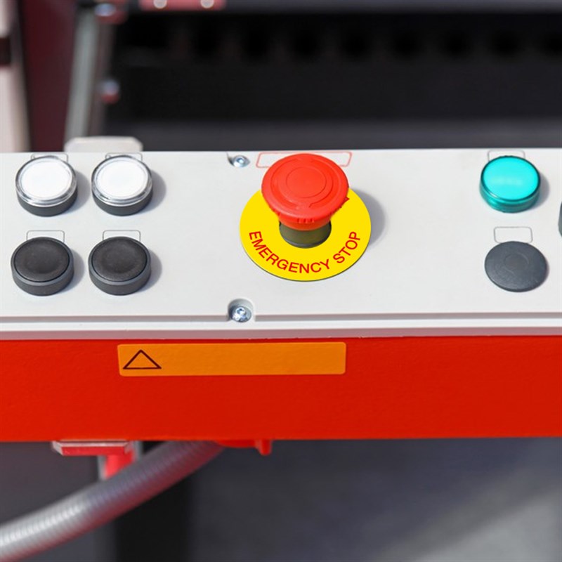 PVC机械设备防水贴纸机床提示贴警示贴XYZ轴方向标识贴紧急停止急