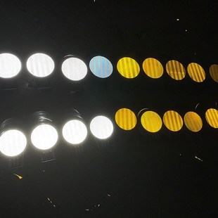 圆形轮廓标反光膜高速公路百米牌单双面梯形矩形附着警示反光标志