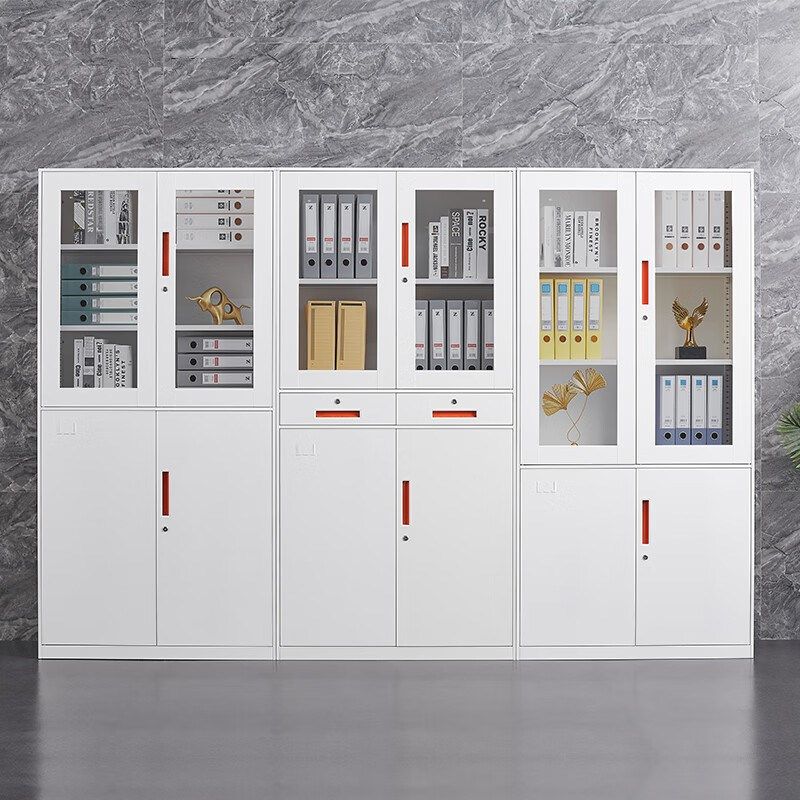 纯白拆装文件柜铁皮柜办公柜档案资料柜带锁档案柜财务凭证柜矮柜,商业/办公家具,文件柜,淘宝优惠券,粉丝福利购,淘宝优惠卷