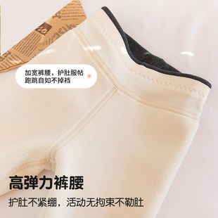 特厚女童打底裤一条过冬外穿冬季保暖裤中大童羊羔绒加绒加厚裤子