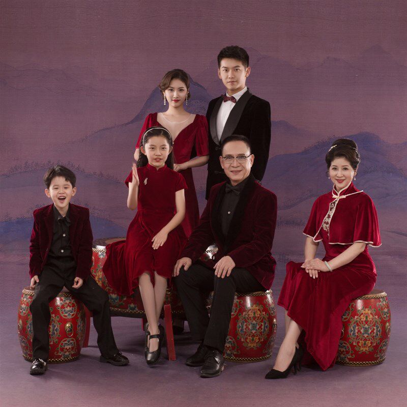 网红款高端亲子摄影主题照相服装亲子装/亲子时装