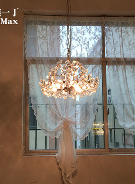 全美一丁复古儿童公主女孩美式法式客厅吊灯餐厅卧室轻奢水晶灯具