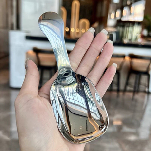 短柄咖啡量勺316不锈钢加厚加深小勺子分茶勺茶叶茶匙铲挖勺汤勺