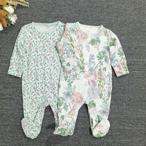 NEXT进口纯棉包脚新生儿爬服