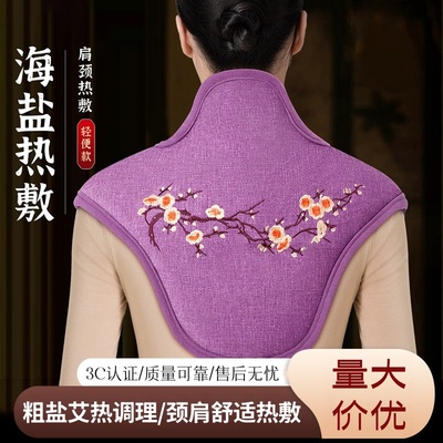 颈肩热敷包电加热海盐粗盐家用理疗护颈椎艾灸盐袋热敷送老人客户