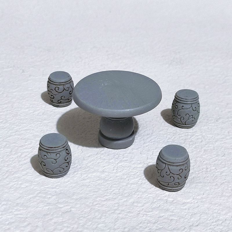 仿真石墩桌椅圆凳桌子微