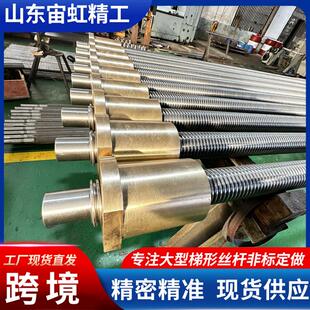 04不锈钢梯形丝杠大直径机床配件大型设备升降机床杆梯形丝杠