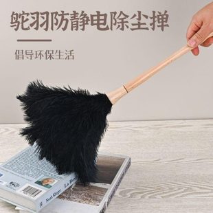 鸟掸灰车用可水洗毛掸子鸵除尘神器清洁鸡毛掸子家用防静电除尘掸