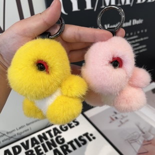 奶龙挂件水貂毛奶龙毛绒玩具玩偶公仔奶龙钥匙扣ins网红包包挂件