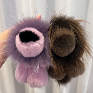 狮子毛绒玩具真獭兔毛小狮子包包挂饰礼物辛巴小狮子钥匙扣挂件