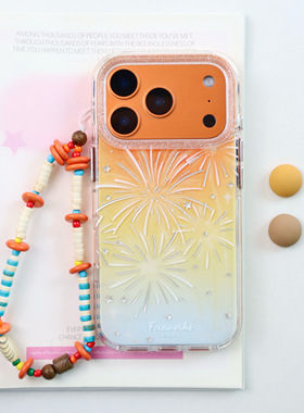 TXXC·苹果17橙色星宇橙渐变烟花手机壳适用苹果手机壳iphone17promax双层13/14硅胶16Pro保护套15鎏金少